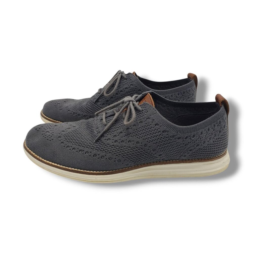 Cole Haan OriginalGrand Stitchlite Wingtip Oxford Shoes Mens 8.5 Magnet Gray C27